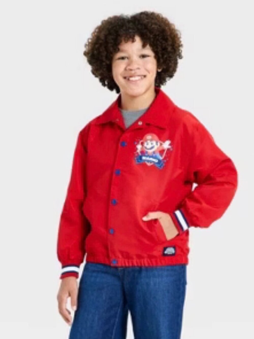 The Super Mario Jacket Red  Zipper Size M